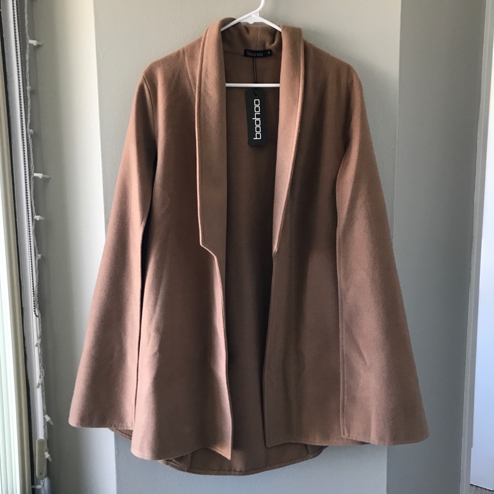 Boohoo Wool Look Cape Coat NEW W TAGS!